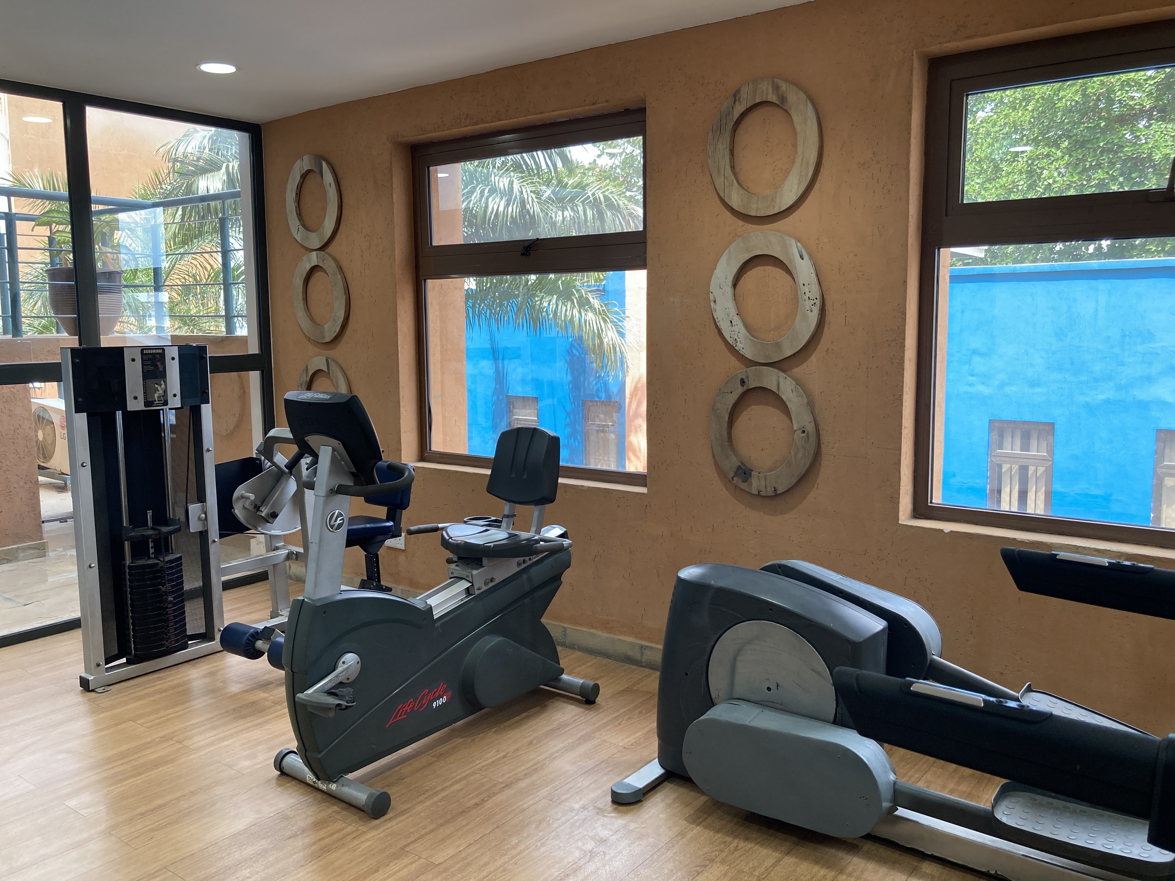 Gym at The Oyster bay Hotel Suites